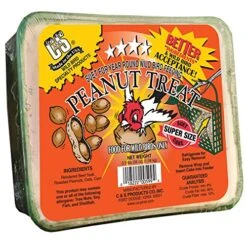 C&S Wild Bird Peanut Suet Treat, 56 Ounces, 6 Pack