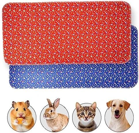 JT Pet Guinea Pig Cage Liner - Pack Of 4 Washable Pee Pads For Dogs, Smooth Fleece Guinea Pig Bedding For Cage & Crates, Reusable & Waterproof Puppy Pee Pads - 36x24 Inches, Brown Grey - Image 14