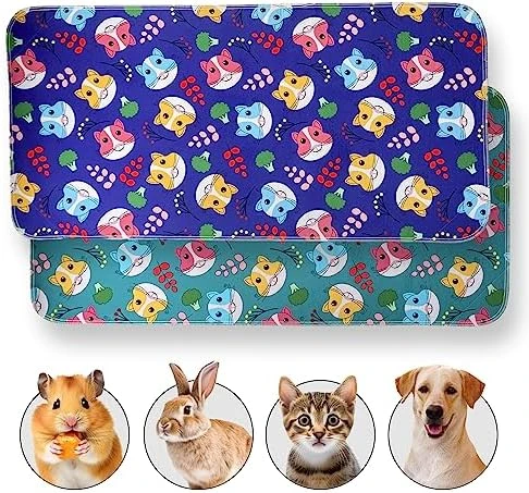 JT Pet Guinea Pig Cage Liner - Pack Of 4 Washable Pee Pads For Dogs, Smooth Fleece Guinea Pig Bedding For Cage & Crates, Reusable & Waterproof Puppy Pee Pads - 36x24 Inches, Brown Grey - Image 13
