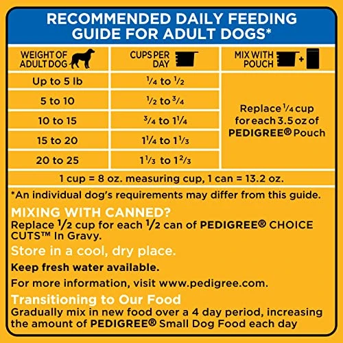 Pedigree Small Dog Complete Nutrition Small Breed Adult Dry Dog Food Grilled Steak And Vegetable Flavor Dog Kibble, 14 Lb. Bag - Image 3