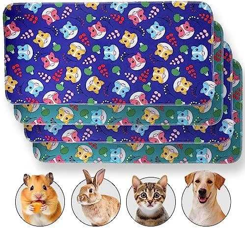 JT Pet Guinea Pig Cage Liner - Pack Of 4 Washable Pee Pads For Dogs, Smooth Fleece Guinea Pig Bedding For Cage & Crates, Reusable & Waterproof Puppy Pee Pads - 36x24 Inches, Brown Grey - Image 12