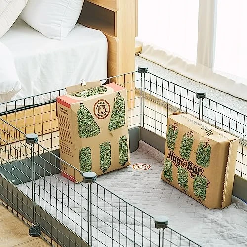 GuineaDad Timothy Hay Bar - Guinea Pig Food - 5 Pack - Pet Food For Rabbits, Small Animals, Hamster Food - Filtered & Hand Packed Guinea Pig Hay - Keeps Hay Secure And Encourages Active Eating - Image 4