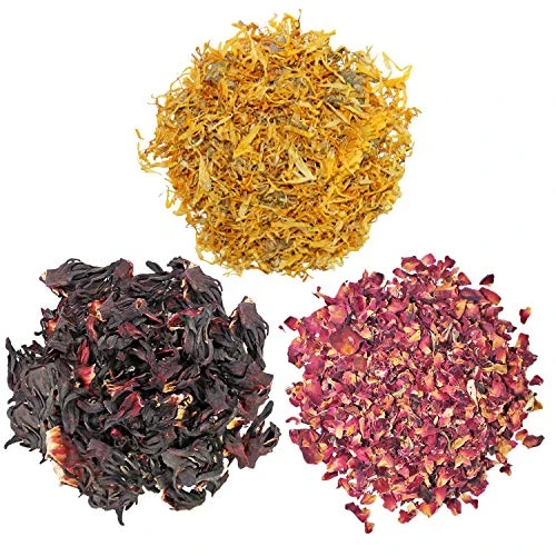 Exotic Nutrition Flower Treat 3 Pack - Healthy Assortment - Hibiscus, Calendula, Rose - For Squirrels, Guinea Pigs, Rabbits, Chinchillas, Prairie Dogs, Degus, Hamster, Gerbils, & Other Herbivores - Image 4